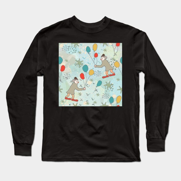 Clowns Long Sleeve T-Shirt by Countryside